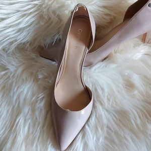 Calvin Klein Vinyl Nude Stilettos Size 9 US